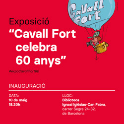 Inaugurem l’exposició ‘Cavall Fort celebra 60 anys’